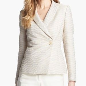 NWT Luxury Santorelli tweed blazer - made in Italy, Large
